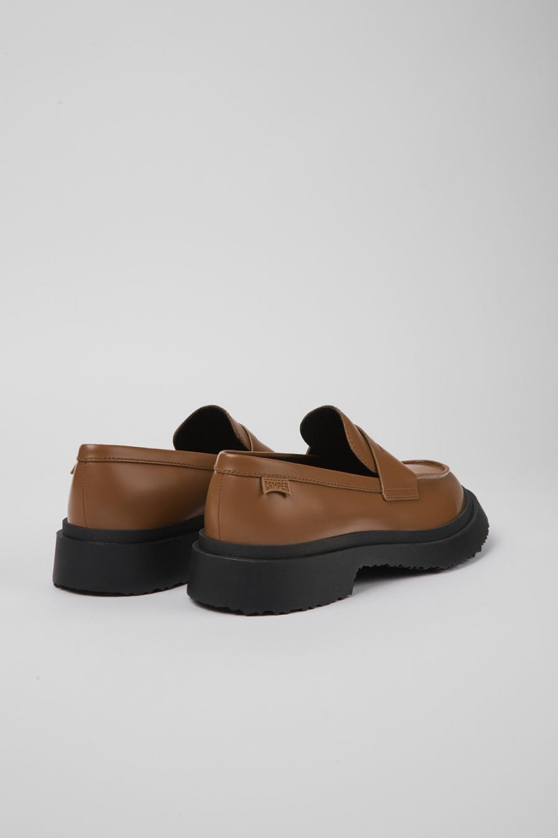 Mocasines Camper Walden Cuero Mujer Marrones | QVHST-3814