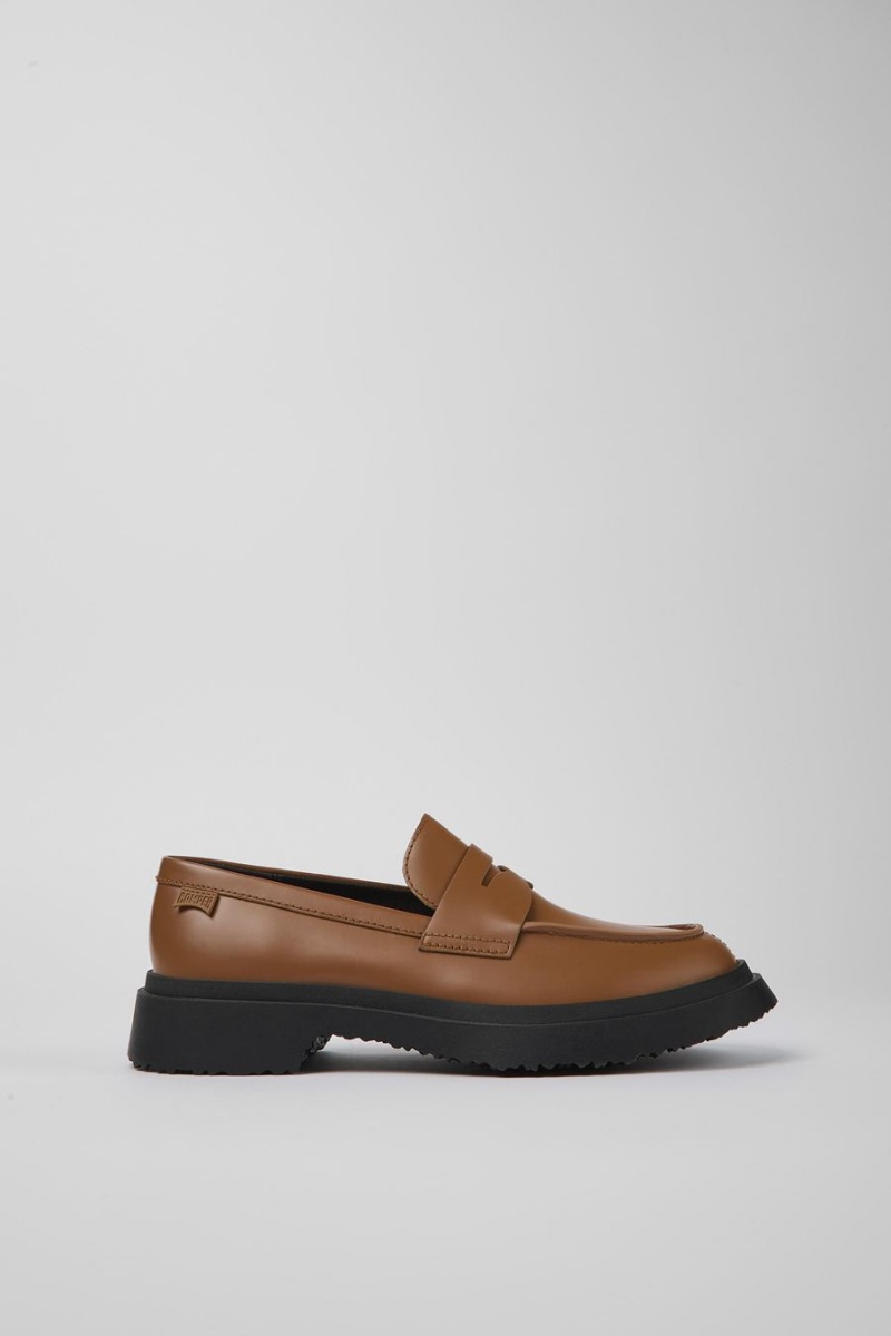 Mocasines Camper Walden Cuero Mujer Marrones | QVHST-3814