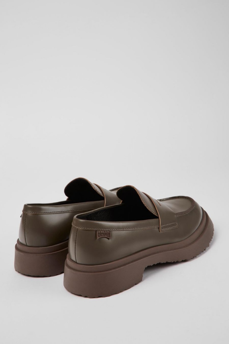 Mocasines Camper Walden Cuero Mujer Marrones | VEWYQ-4057