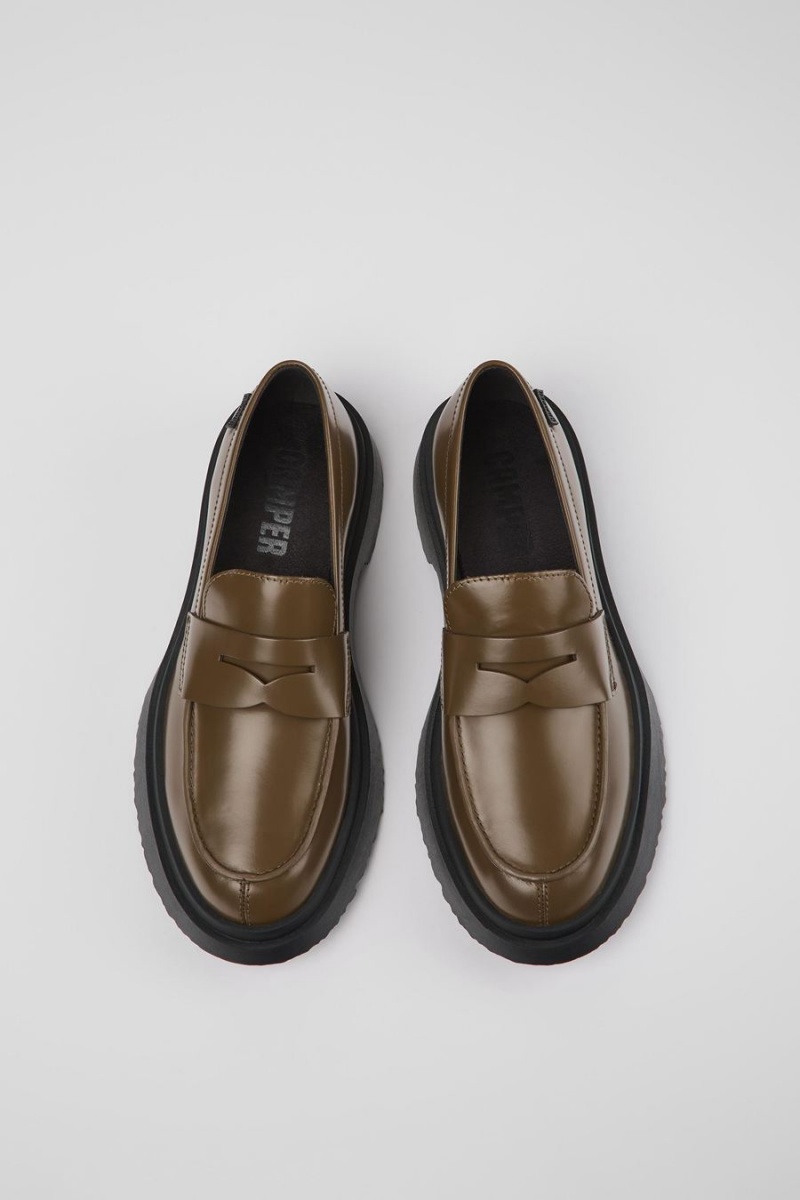 Mocasines Camper Walden Cuero Mujer Marrones | SDOKW-8421