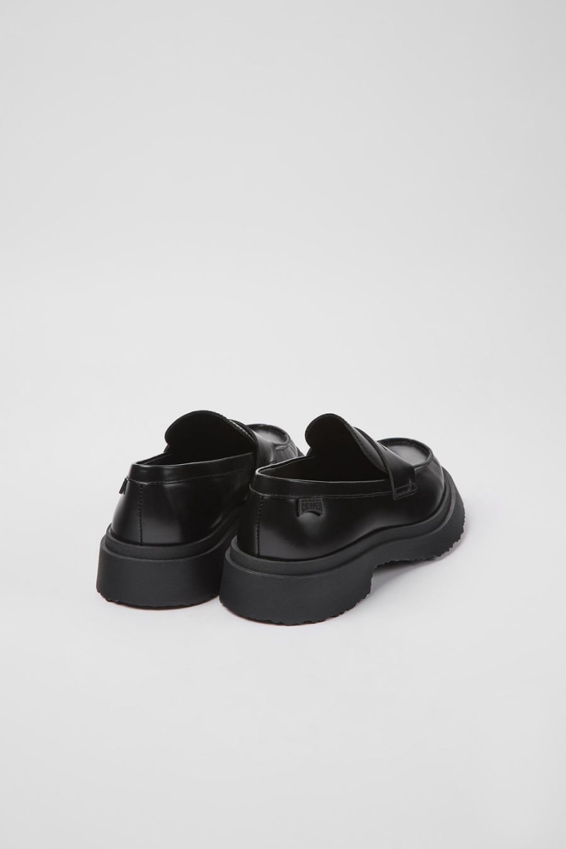 Mocasines Camper Walden Cuero Mujer Negras | FLIGM-0194