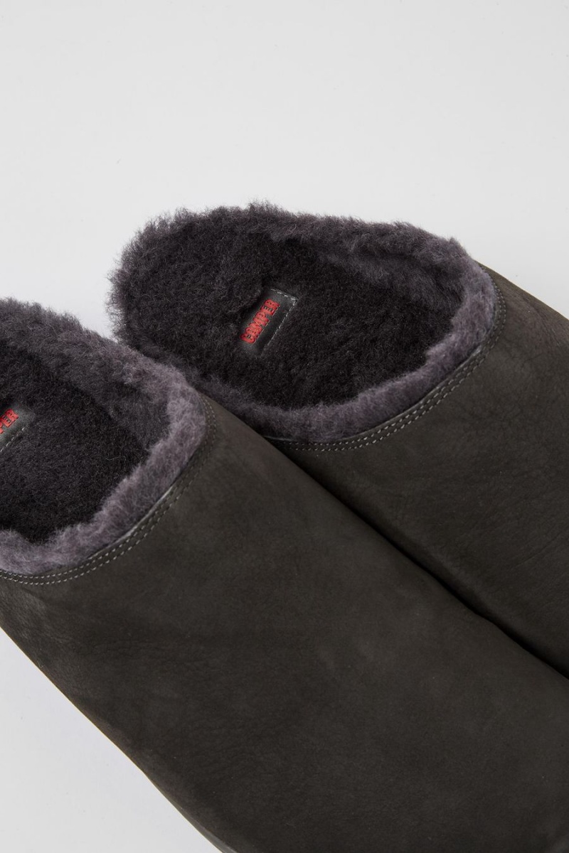 Pantuflas Camper Peu Nubuck Hombre Gris | QPJOW-6428