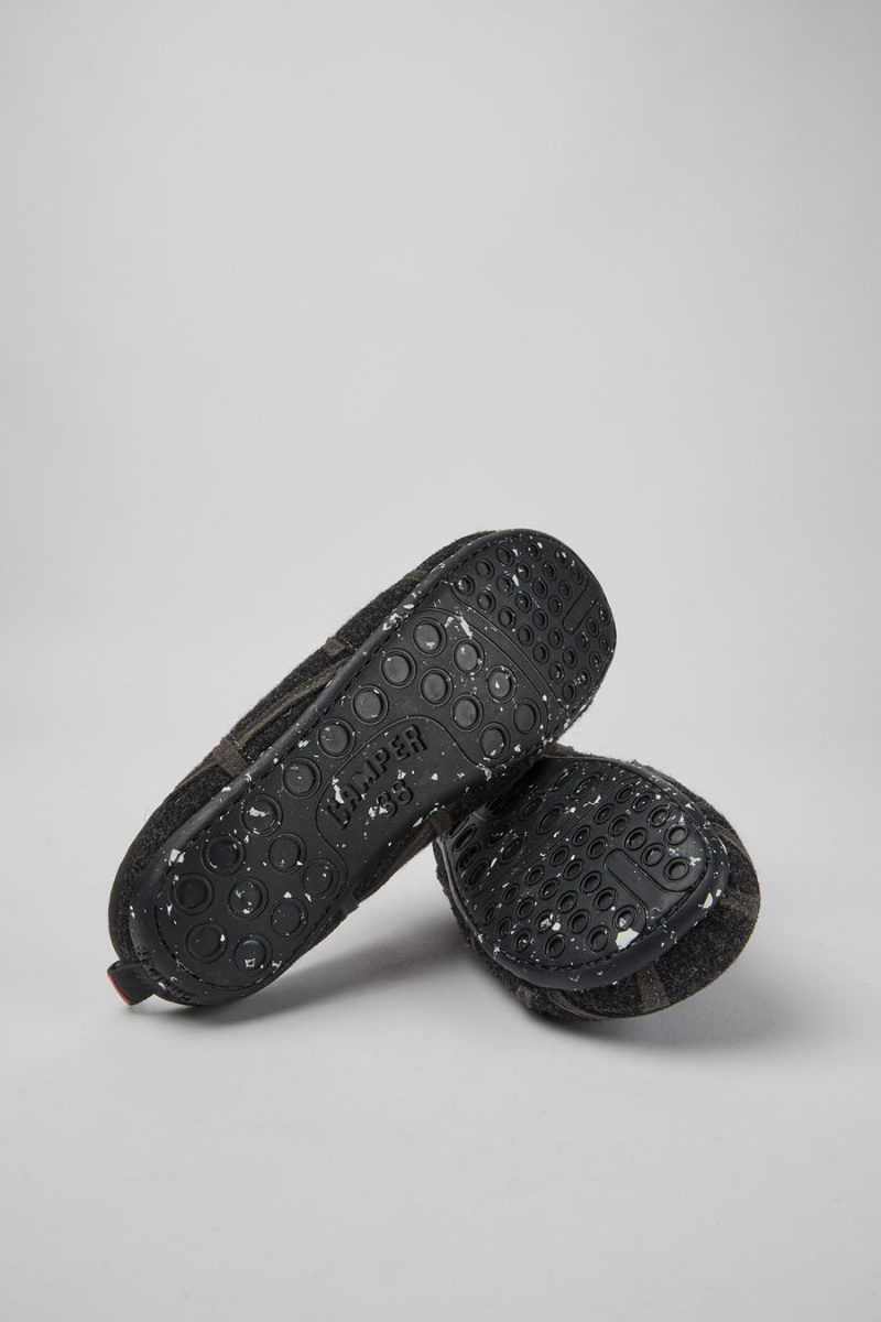 Pantuflas Camper Twins Lana Mujer Gris | QNZVS-3467