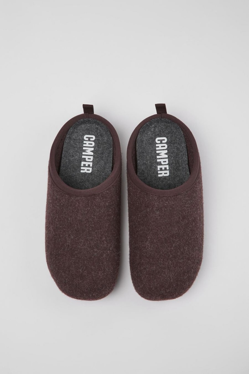 Pantuflas Camper Wabi Lana Hombre Burdeos | PCEWR-5430