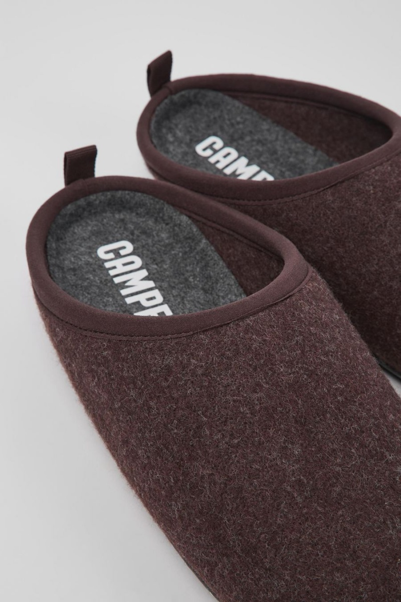 Pantuflas Camper Wabi Lana Hombre Burdeos | PCEWR-5430