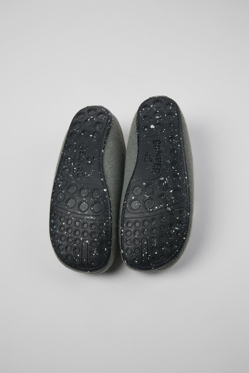 Pantuflas Camper Wabi Lana Hombre Verde | OZGAJ-1652