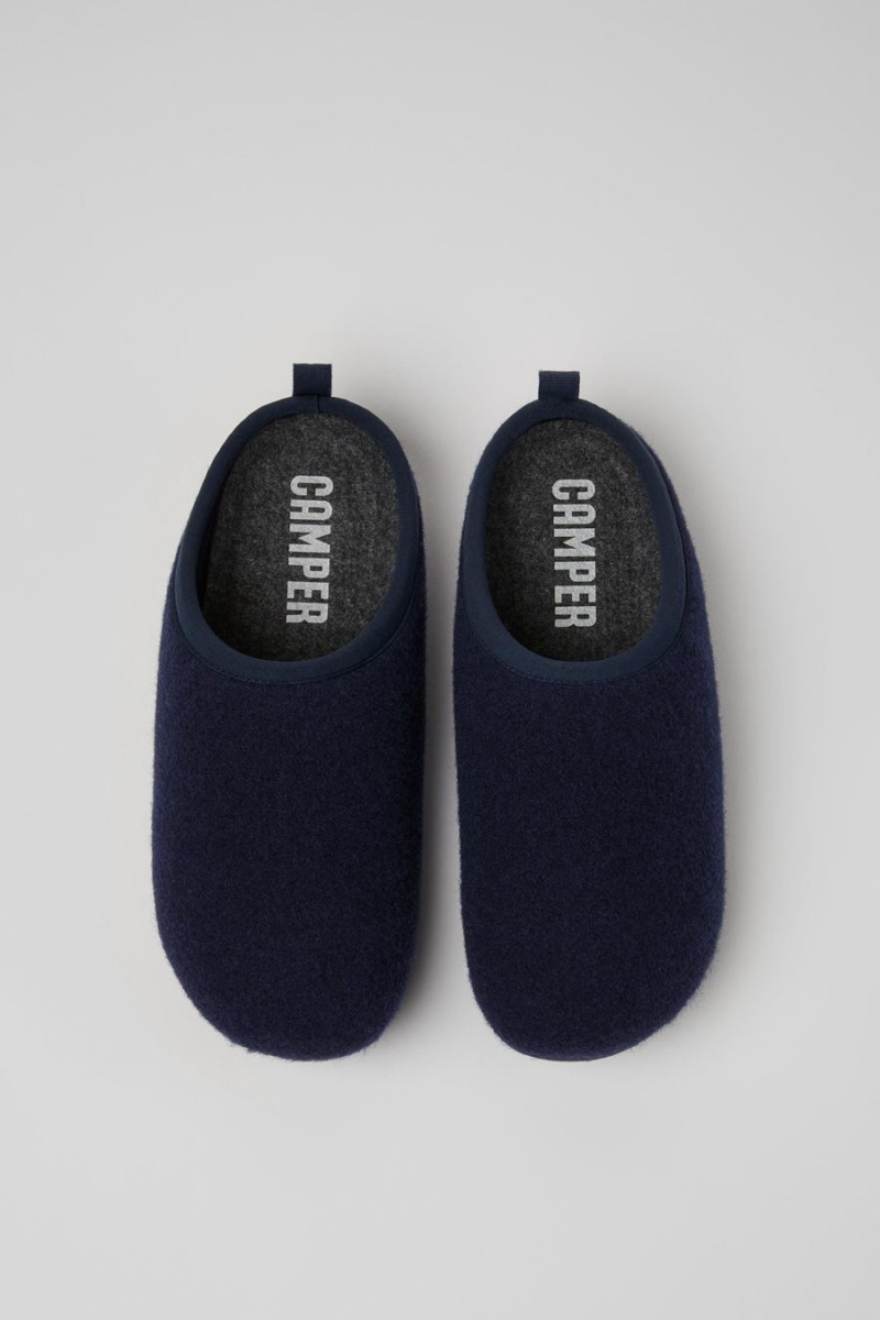 Pantuflas Camper Wabi Lana Mujer Azules | SOMJP-4201
