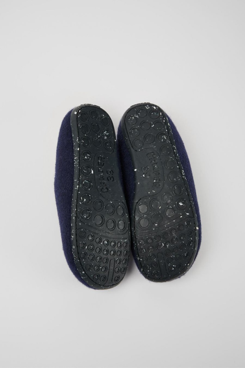 Pantuflas Camper Wabi Lana Mujer Azules | SOMJP-4201