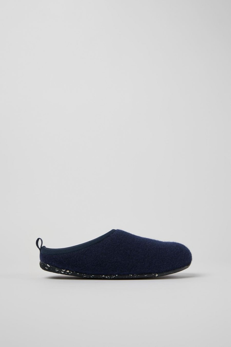 Pantuflas Camper Wabi Lana Mujer Azules | SOMJP-4201