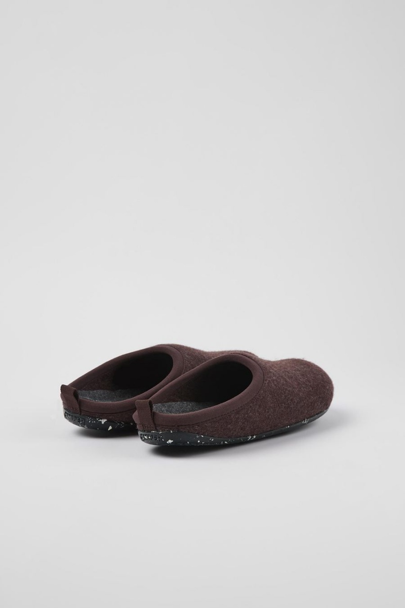 Pantuflas Camper Wabi Lana Mujer Burdeos | MWJPE-2347