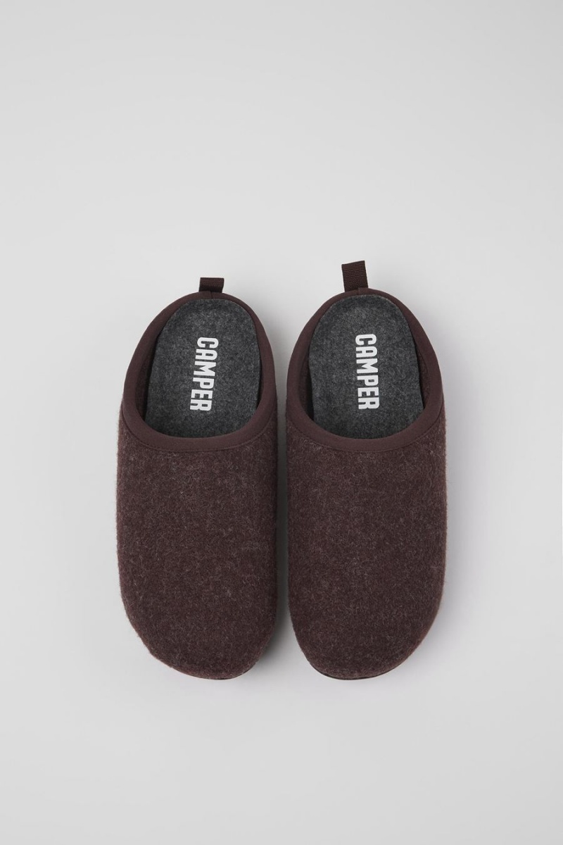 Pantuflas Camper Wabi Lana Mujer Burdeos | MWJPE-2347