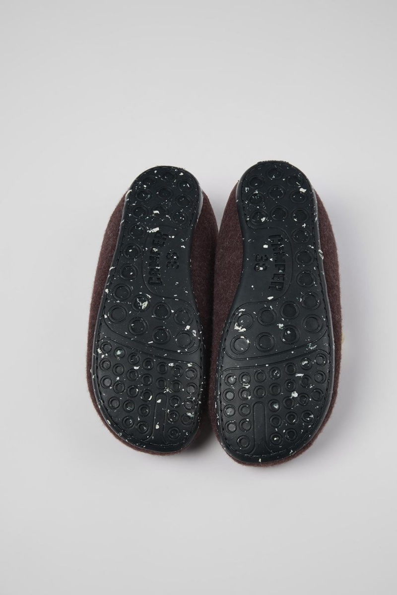 Pantuflas Camper Wabi Lana Mujer Burdeos | MWJPE-2347
