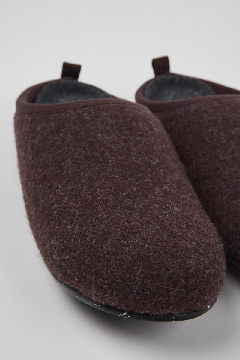 Pantuflas Camper Wabi Lana Mujer Burdeos | MWJPE-2347