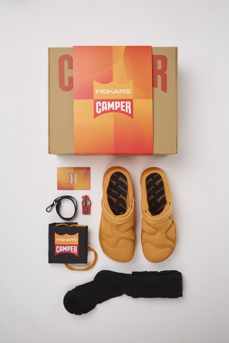 Pantuflas Camper X Fiskars Premium Pack Hombre Amarillo | SQKOL-0514