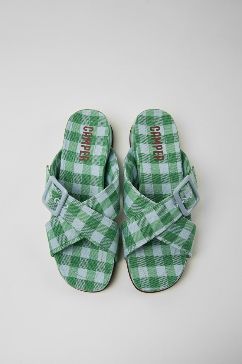 Sandalias Camper Atonik Mujer Verde | CUBEO-4735