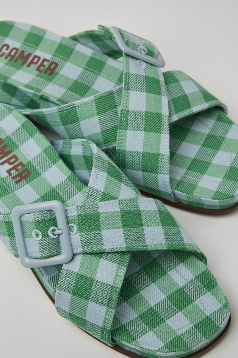 Sandalias Camper Atonik Mujer Verde | CUBEO-4735