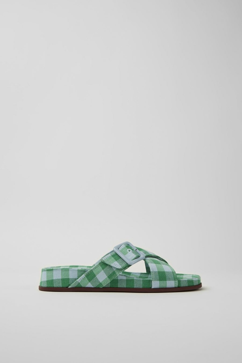 Sandalias Camper Atonik Mujer Verde | CUBEO-4735