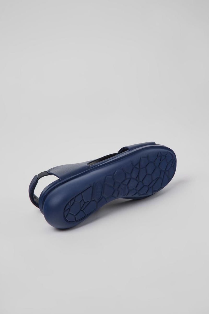 Sandalias Camper Balloon Cuero Mujer Azules | EDFTU-5237