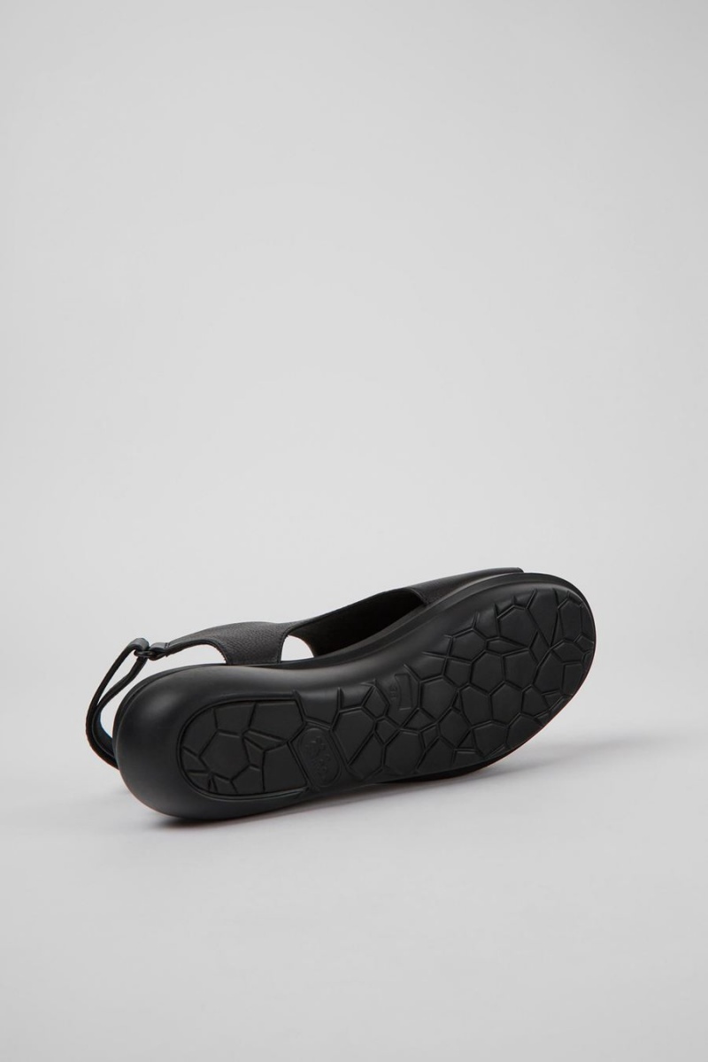 Sandalias Camper Balloon Cuero Mujer Negras | YWEPU-9817