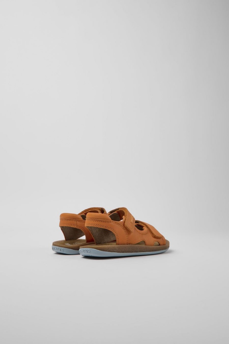 Sandalias Camper Bicho Cuero Niño Naranjas | GPUYO-7429