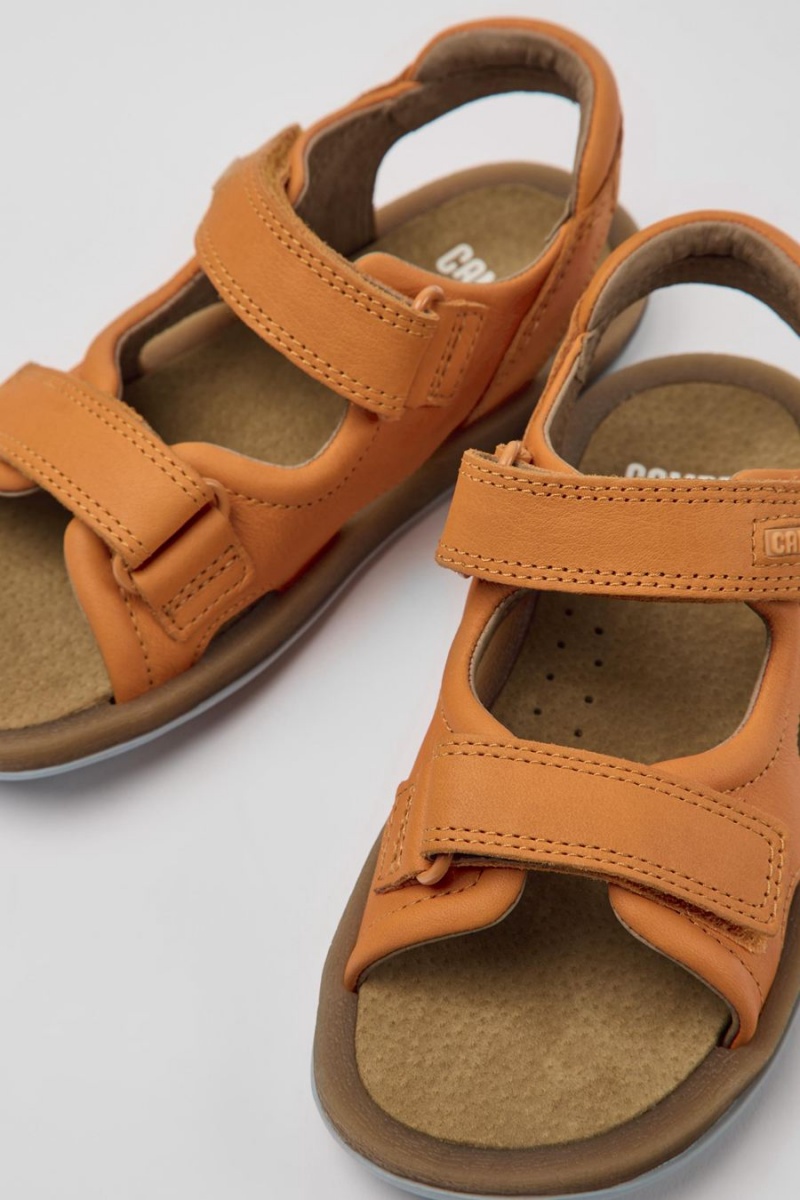 Sandalias Camper Bicho Cuero Niño Naranjas | GPUYO-7429