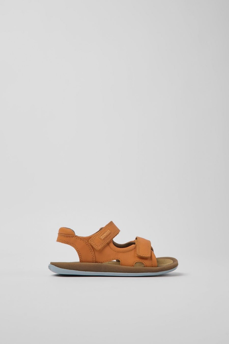 Sandalias Camper Bicho Cuero Niño Naranjas | GPUYO-7429