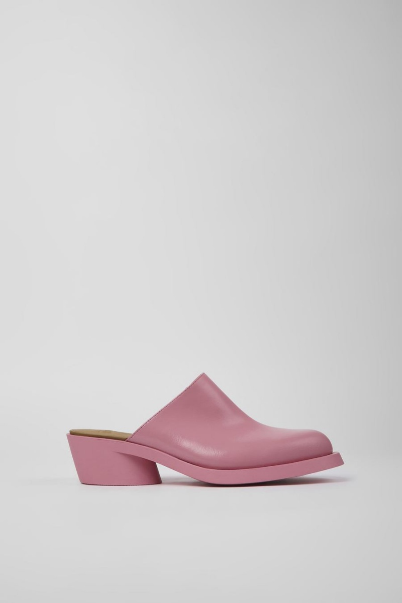 Sandalias Camper Bonnie Cuero Mules Mujer Rosas | FKCVR-1498