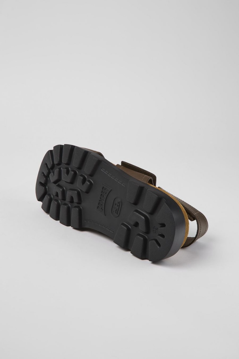 Sandalias Camper Brutus Cuero Hombre Marrones | BZTDJ-4578