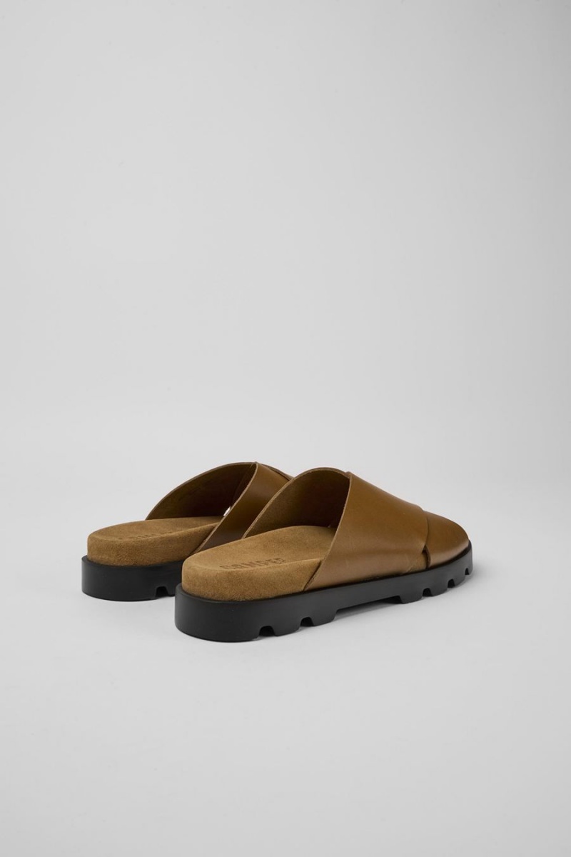 Sandalias Camper Brutus Cuero Mujer Marrones | SKRND-3697
