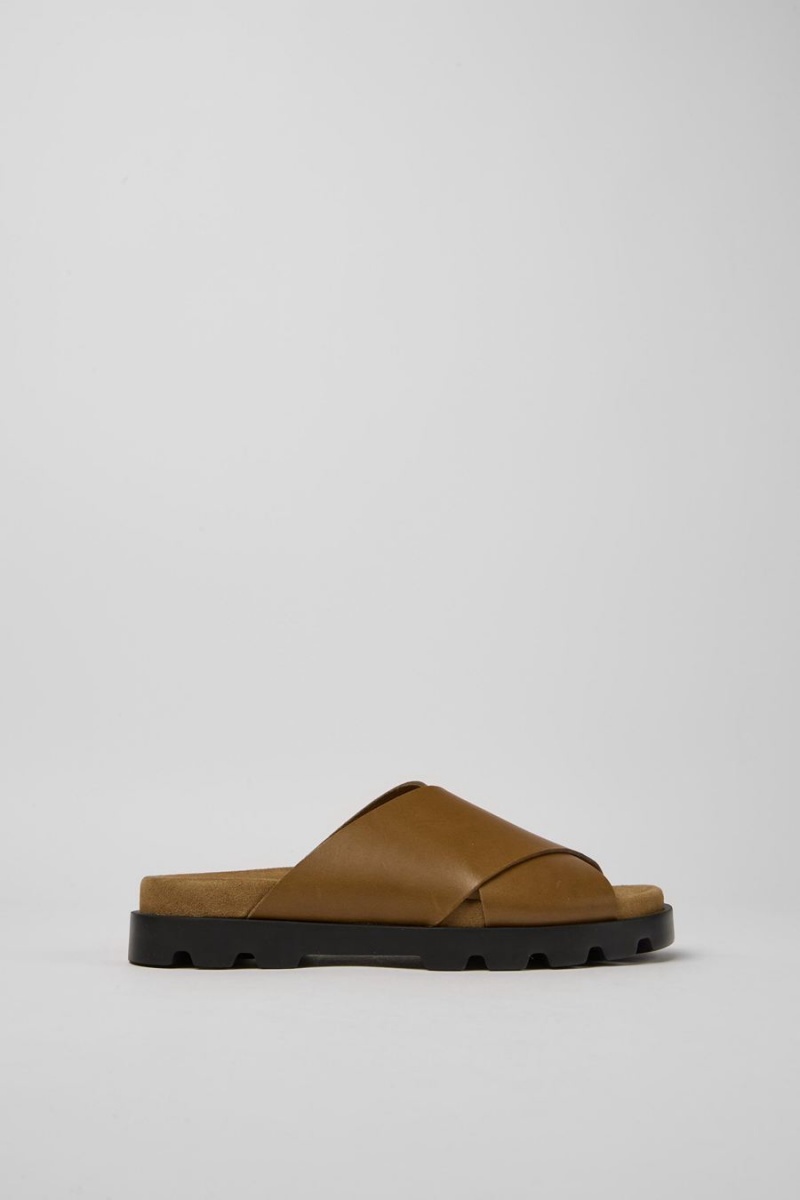 Sandalias Camper Brutus Cuero Mujer Marrones | SKRND-3697