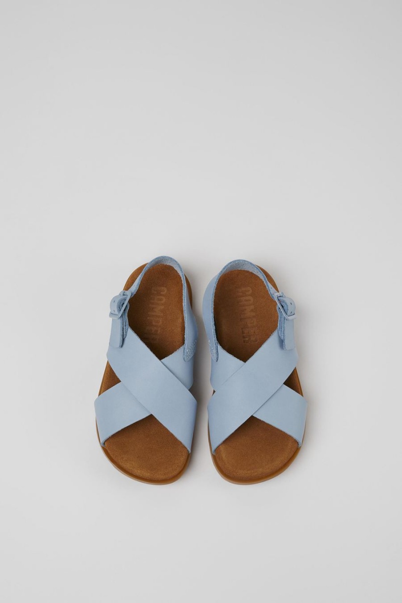 Sandalias Camper Brutus Cuero Niña Azules | EICAV-0735