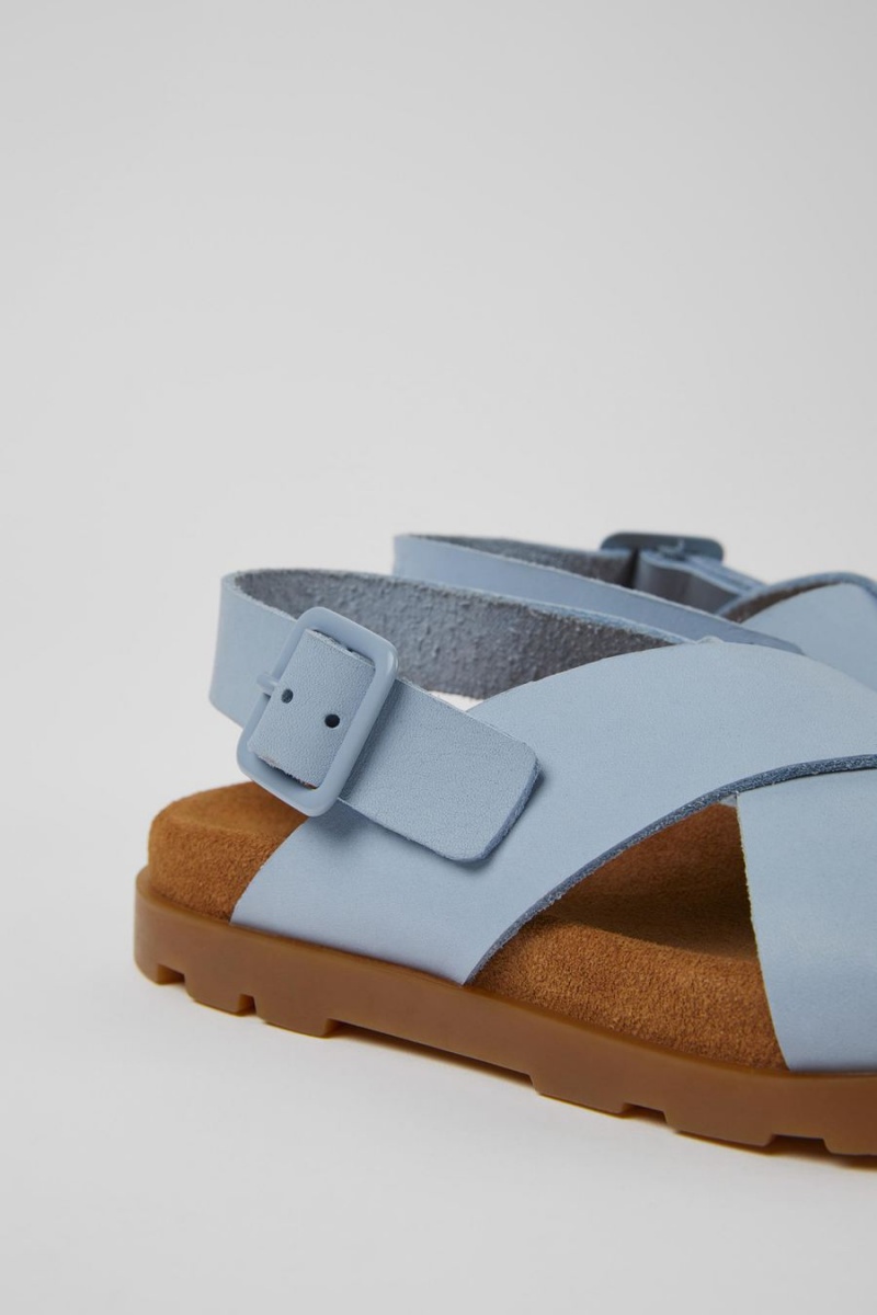Sandalias Camper Brutus Cuero Niña Azules | EICAV-0735
