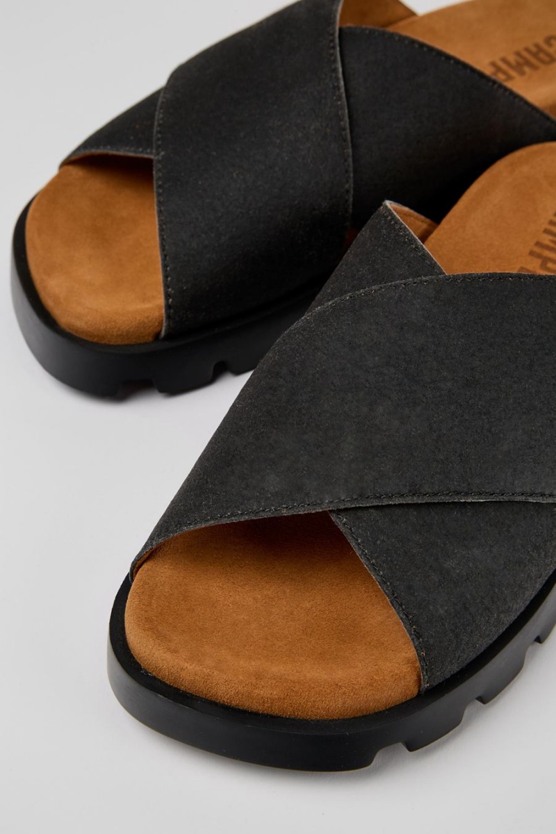 Sandalias Camper Brutus Mujer Negras | DSXMF-0534