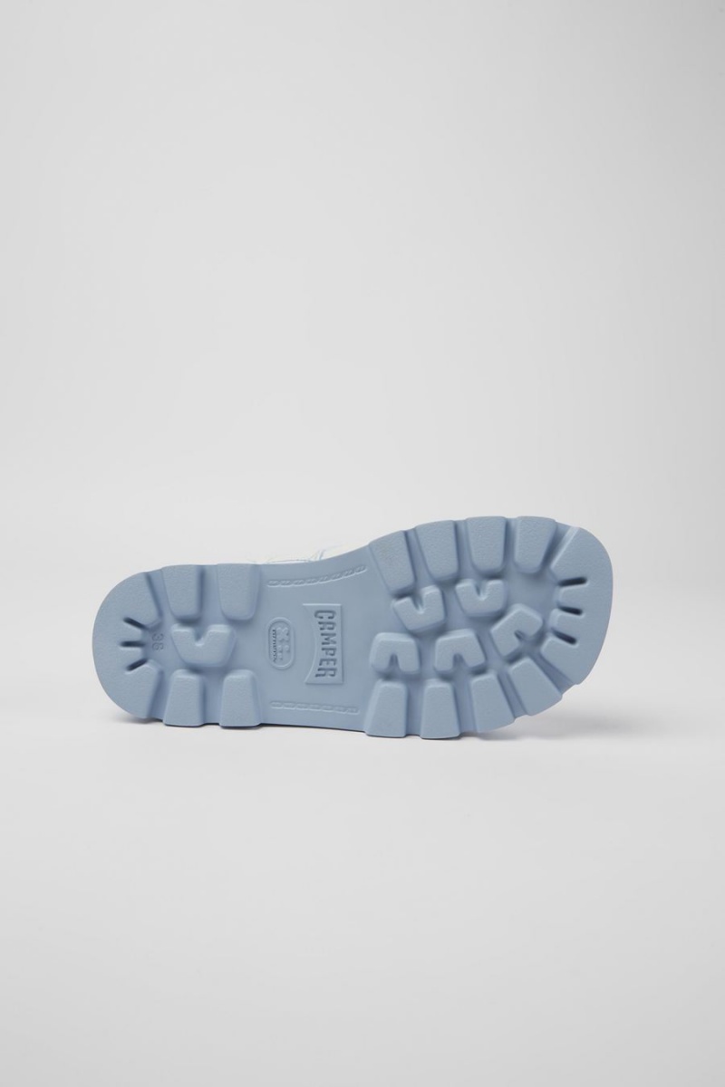 Sandalias Camper Brutus Printed Cuero Mujer Azules | NMVUC-0624