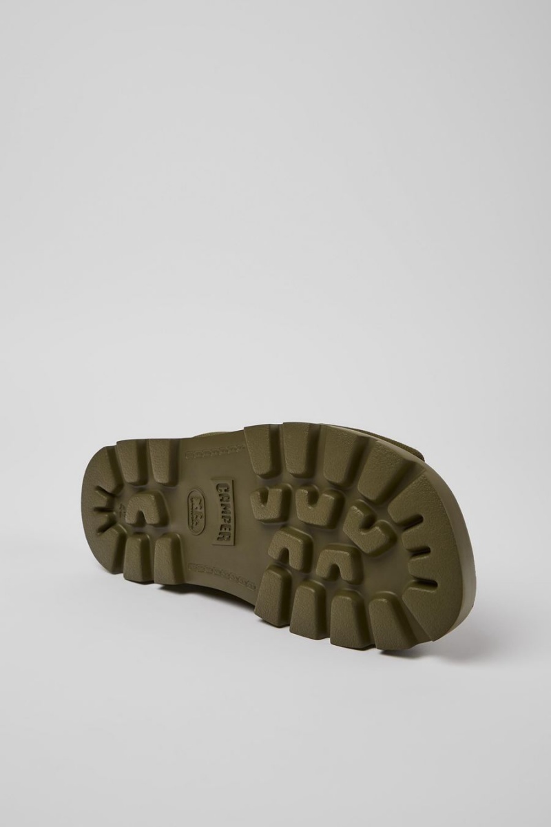 Sandalias Camper Brutus Recycled Algodon Hombre Verde | XIPDR-5397