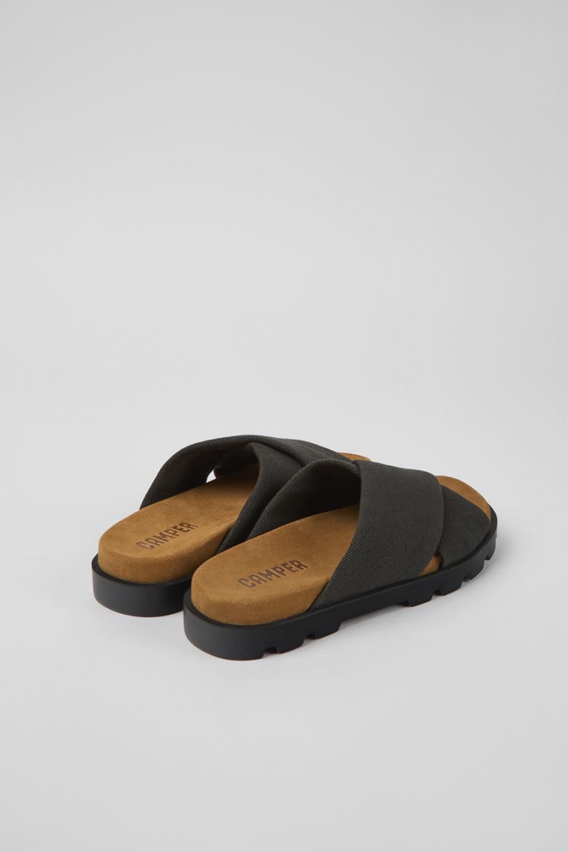 Sandalias Camper Brutus Recycled Algodon Mujer Gris | UFHQJ-3170