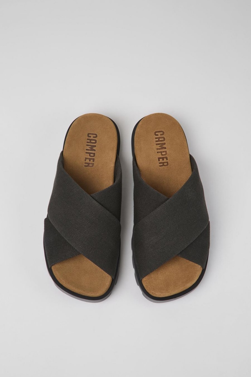 Sandalias Camper Brutus Recycled Algodon Mujer Gris | UFHQJ-3170