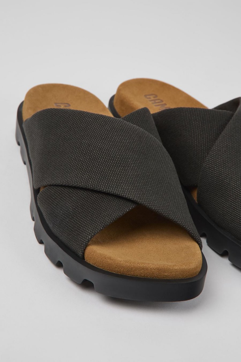 Sandalias Camper Brutus Recycled Algodon Mujer Gris | UFHQJ-3170