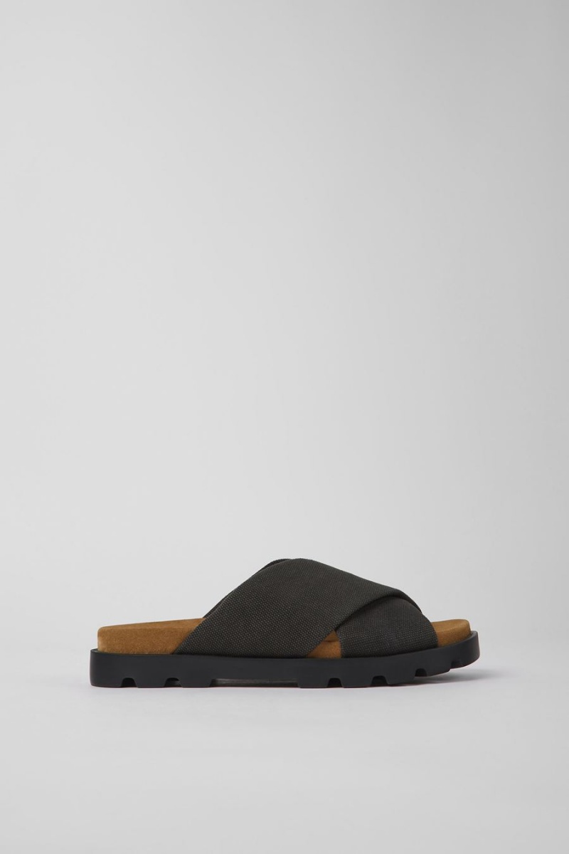 Sandalias Camper Brutus Recycled Algodon Mujer Gris | UFHQJ-3170