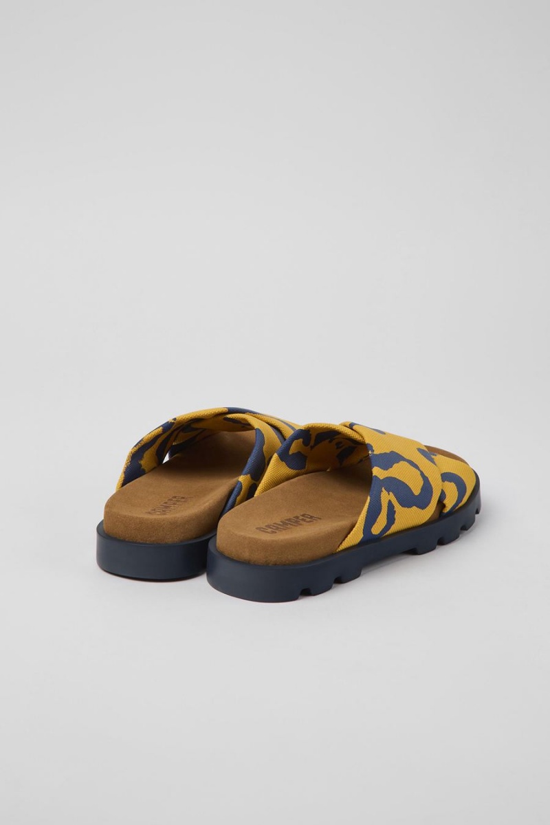 Sandalias Camper Brutus Recycled Algodon Mujer Amarillo | FORGK-2980