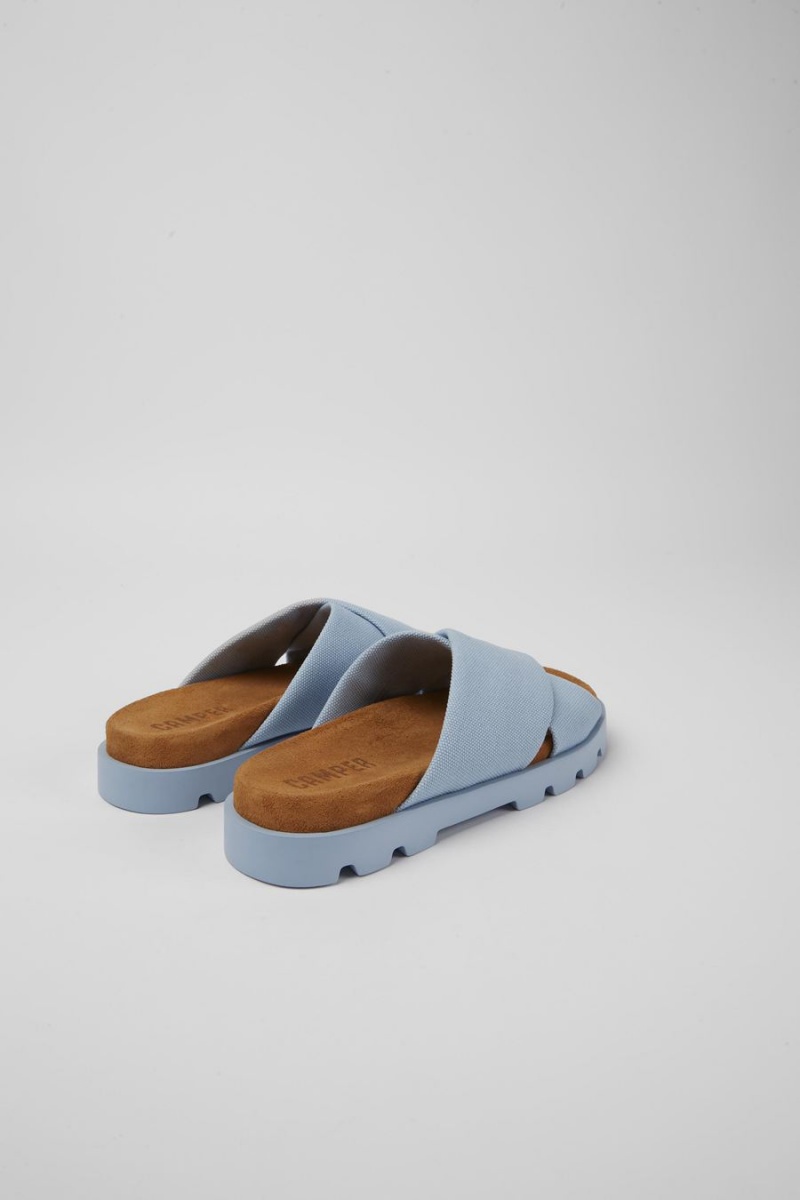 Sandalias Camper Brutus Recycled Algodon Mujer Azules | DKRXE-7153