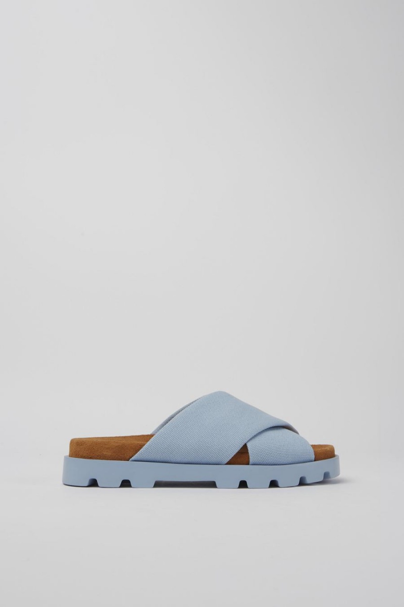 Sandalias Camper Brutus Recycled Algodon Mujer Azules | DKRXE-7153