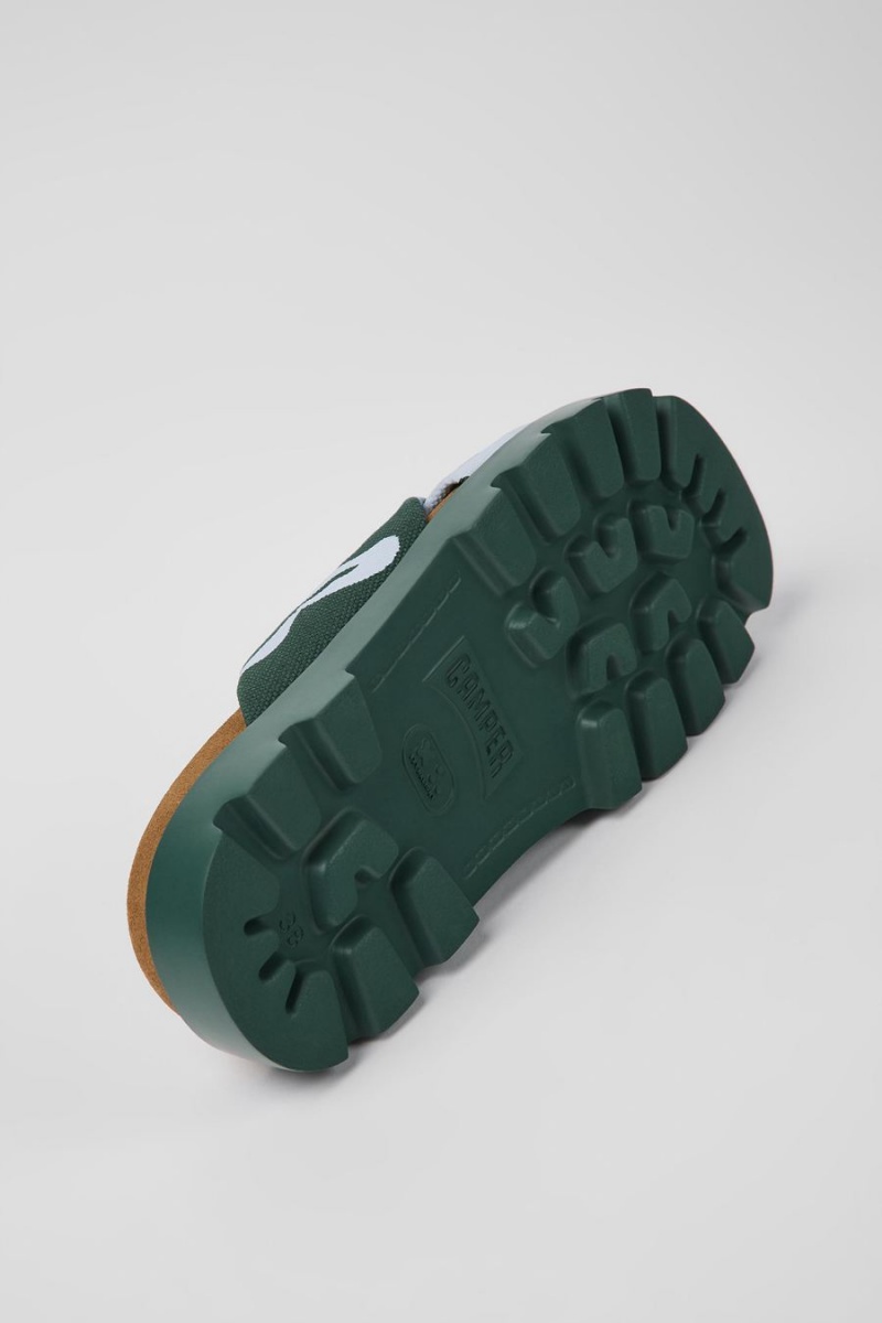 Sandalias Camper Brutus Recycled Algodon Mujer Verde | KMEXI-8297