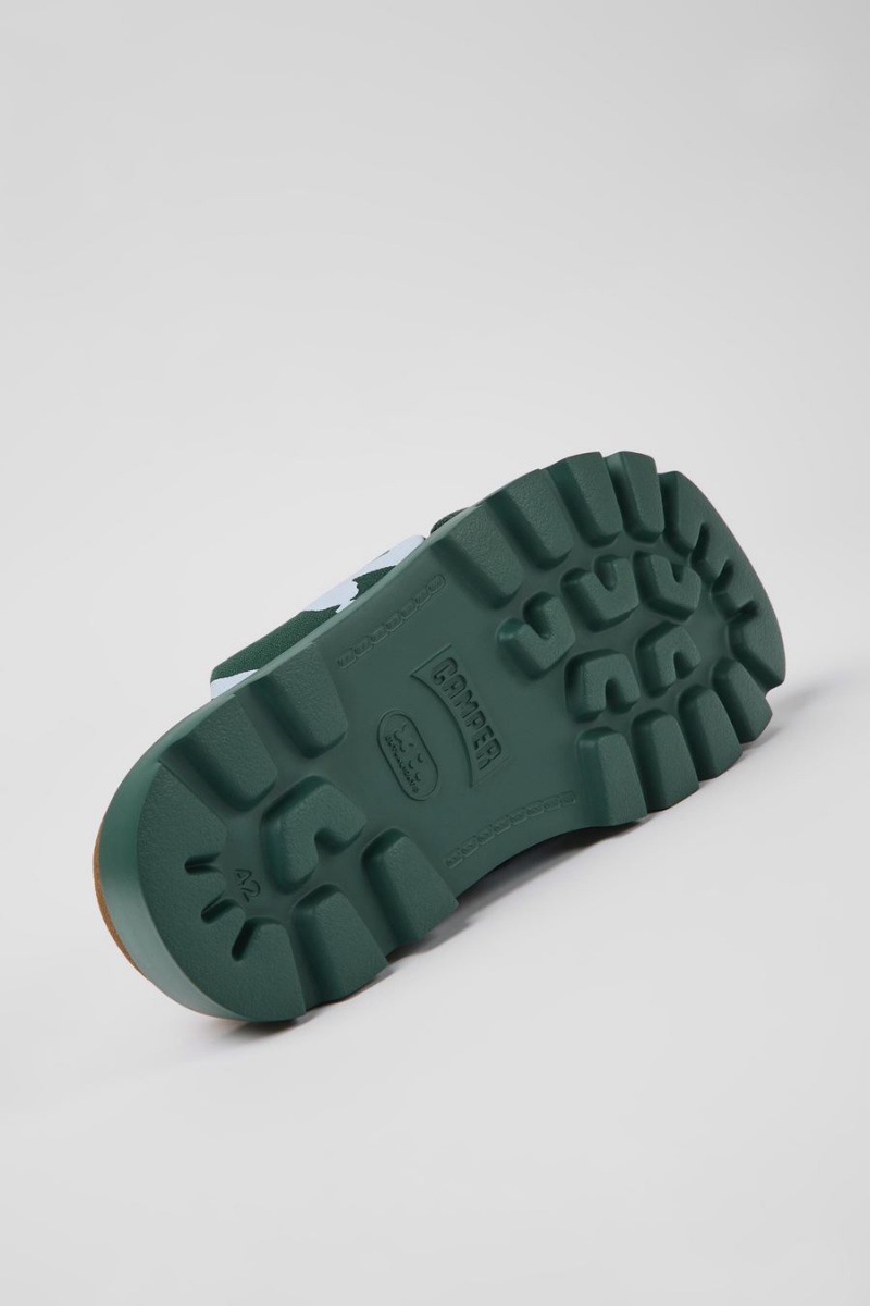 Sandalias Camper Brutus Recycled Algodon Hombre Verde | NPCFU-7625