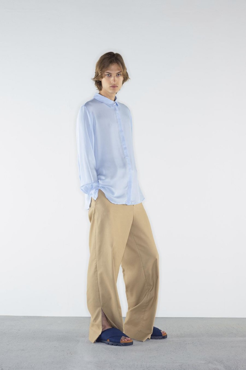 Sandalias Camper Brutus Recycled Algodon Hombre Azules | JCRIP-4327