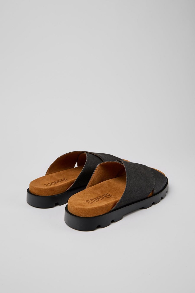 Sandalias Camper Brutus Sandal Hombre Negras | HCNWR-4926