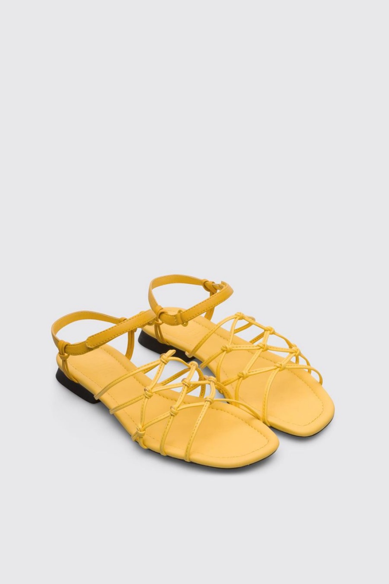 Sandalias Camper Casi Myra Mujer Amarillo | TIXDP-2970