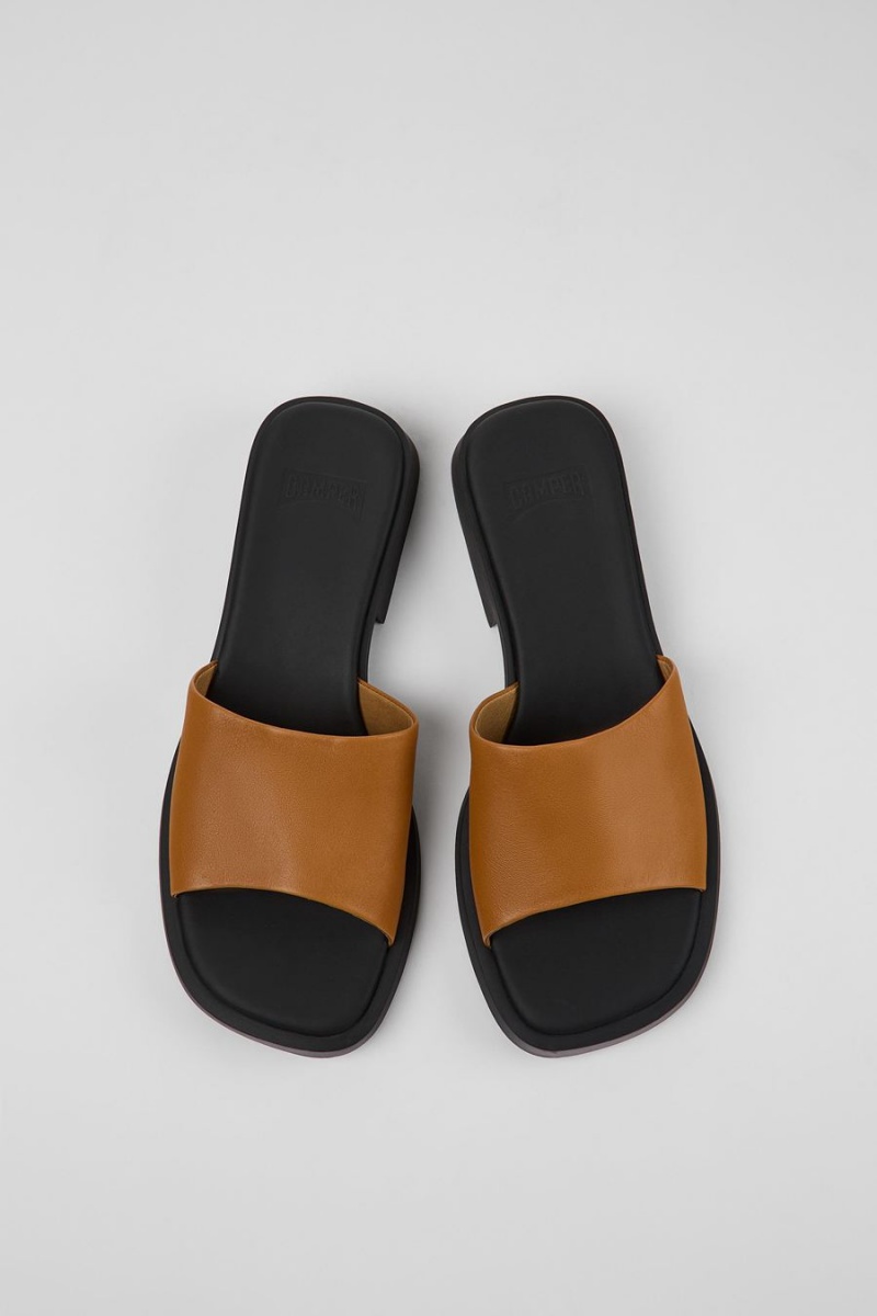 Sandalias Camper Dana Cuero Mujer Marrones | BLYHG-6125