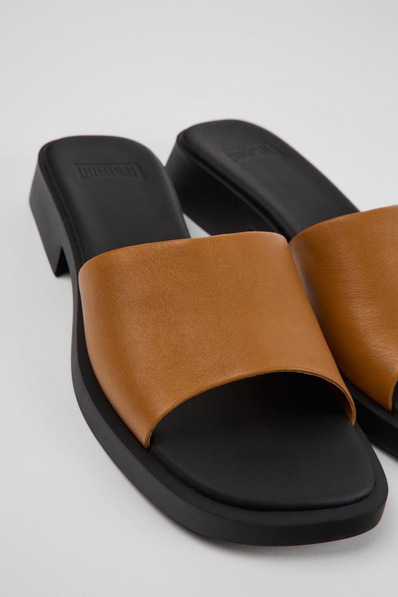 Sandalias Camper Dana Cuero Mujer Marrones | BLYHG-6125