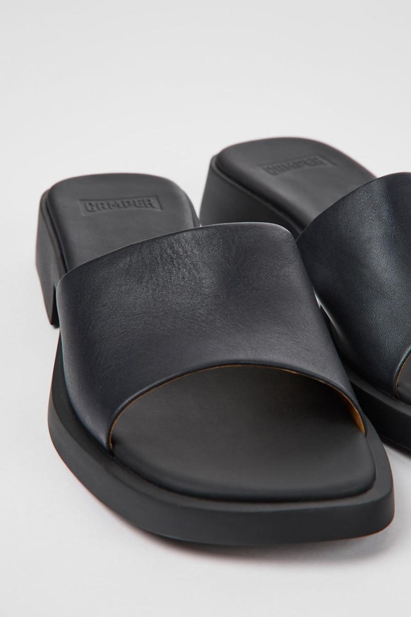 Sandalias Camper Dana Cuero Mujer Negras | KPRGF-2576